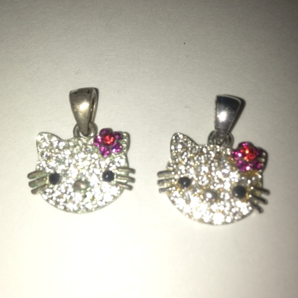 Sanrio Jewelry - 3/$25 Rhinestone Hello Kitty Charm Pendant 1pc